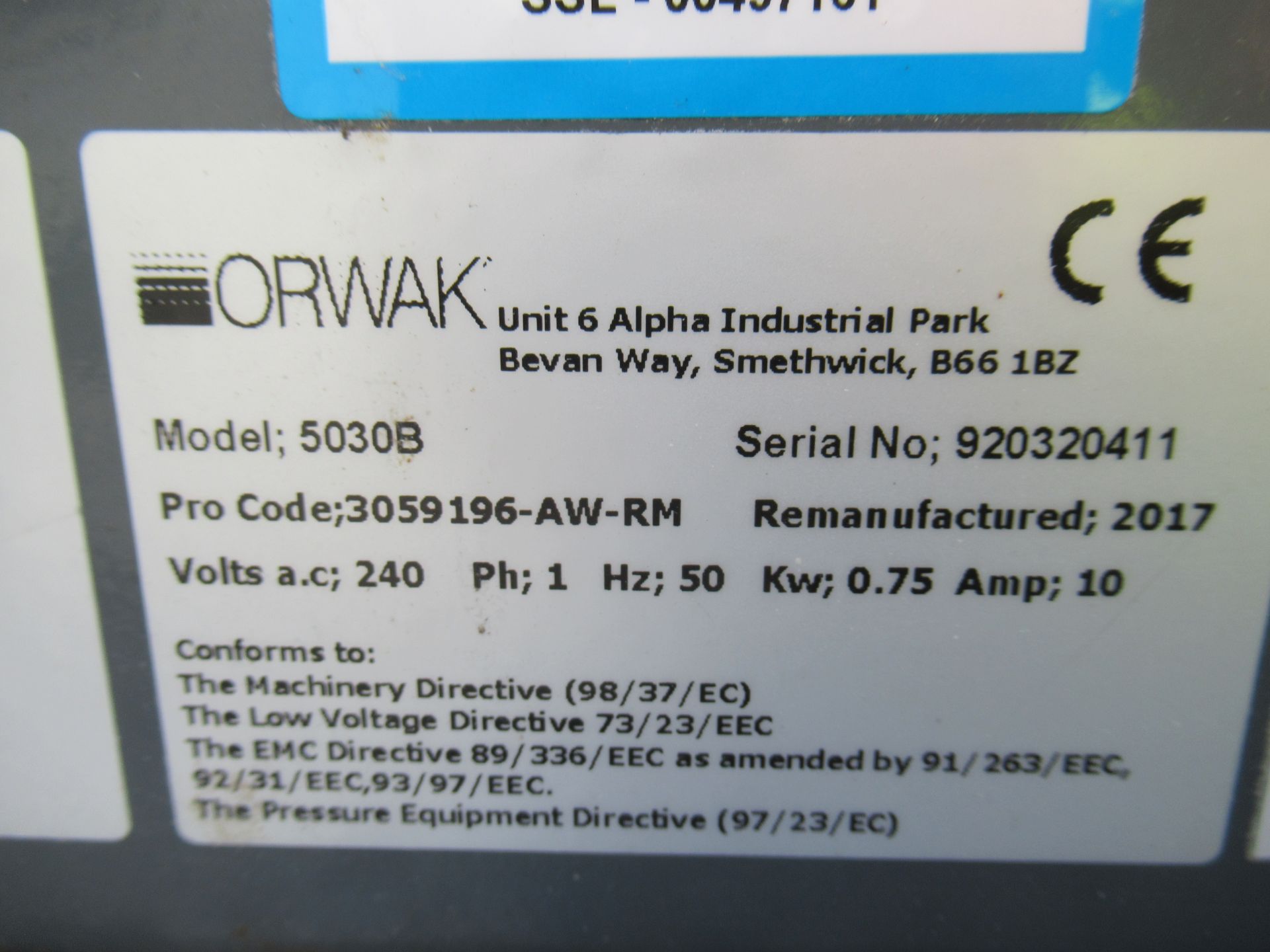 Orwak 5030B Compactor - Image 5 of 5