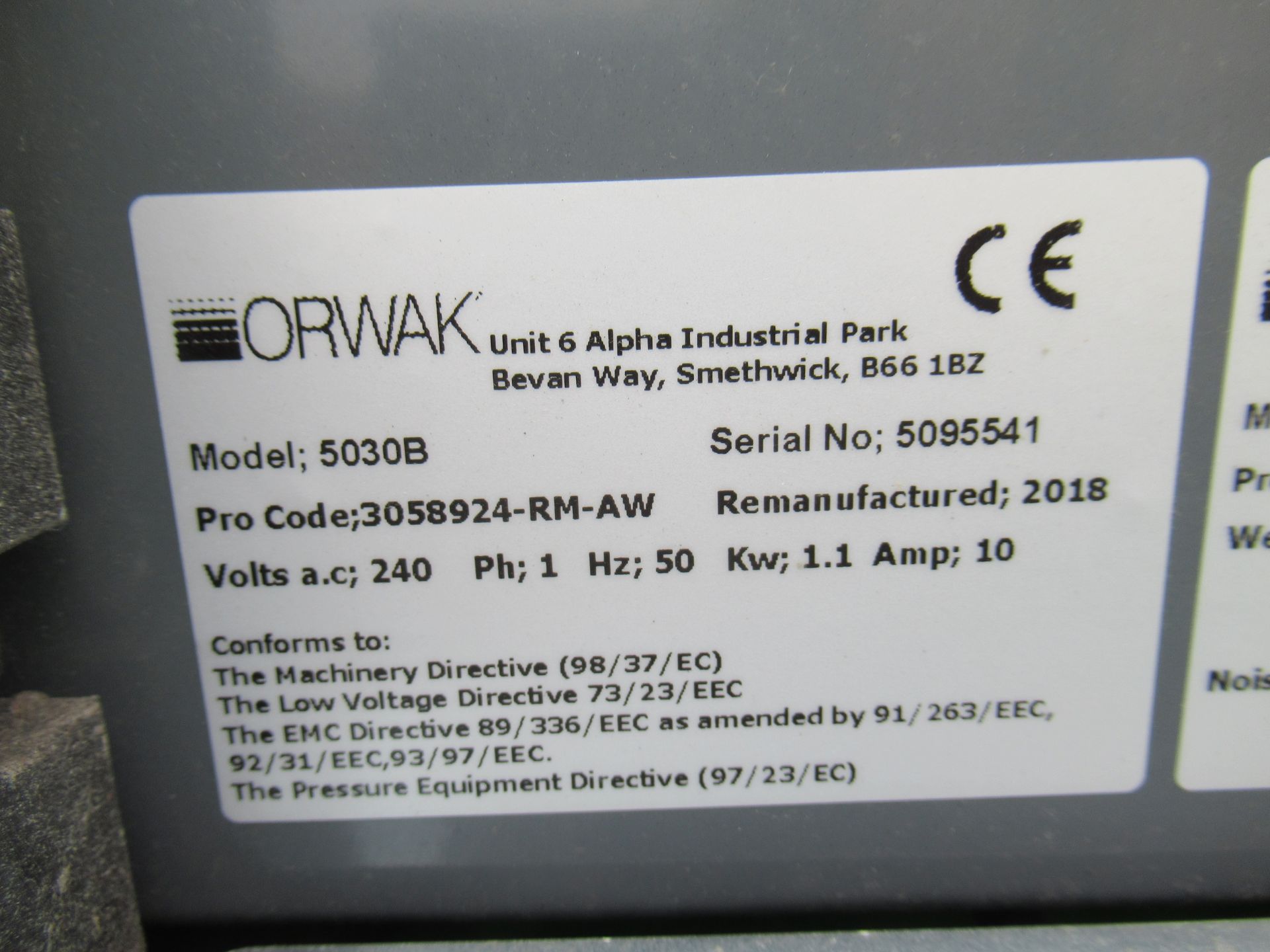 Orwak 5030B Compactor - Image 5 of 7