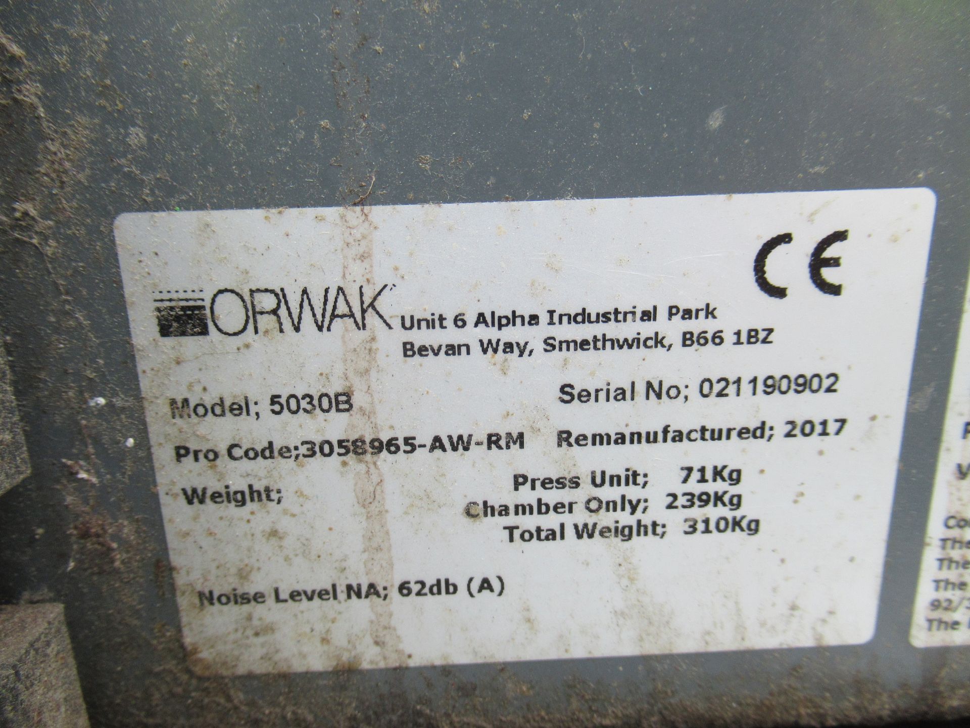 Orwak 5030B Compactor - Image 5 of 7