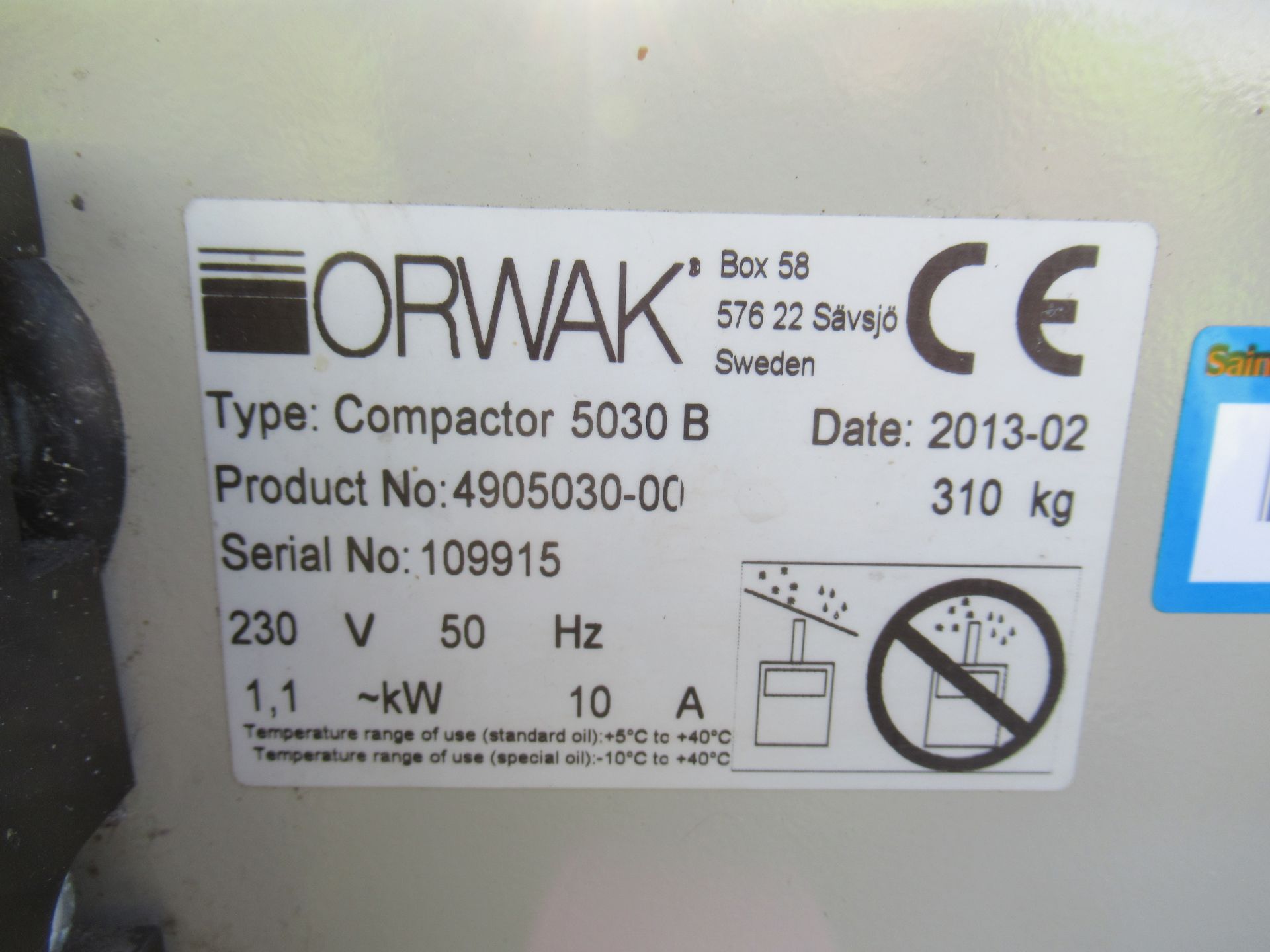 Orwak 5030B Compactor - Image 5 of 5