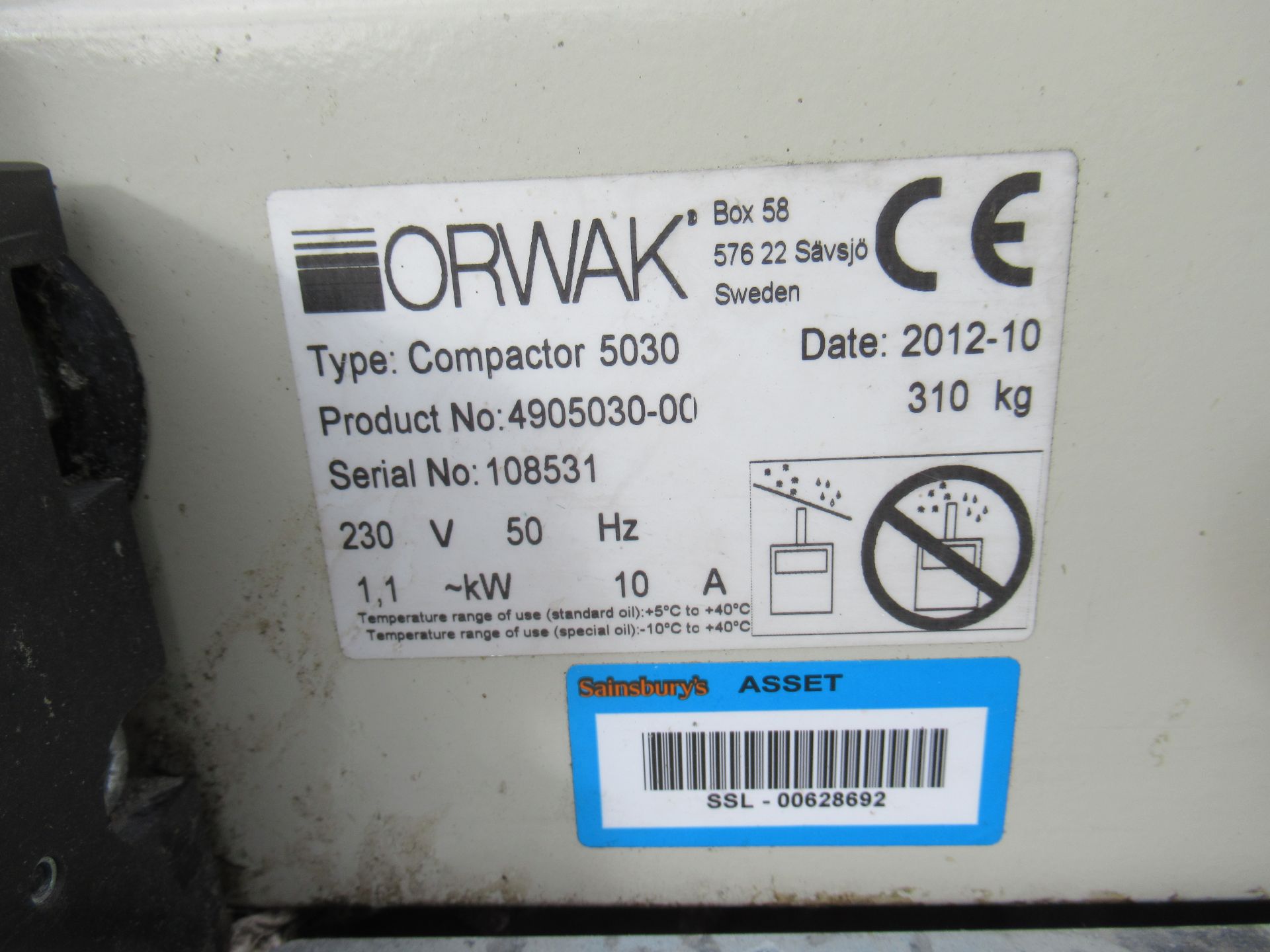 Orwak 5030B Compactor - Image 5 of 5