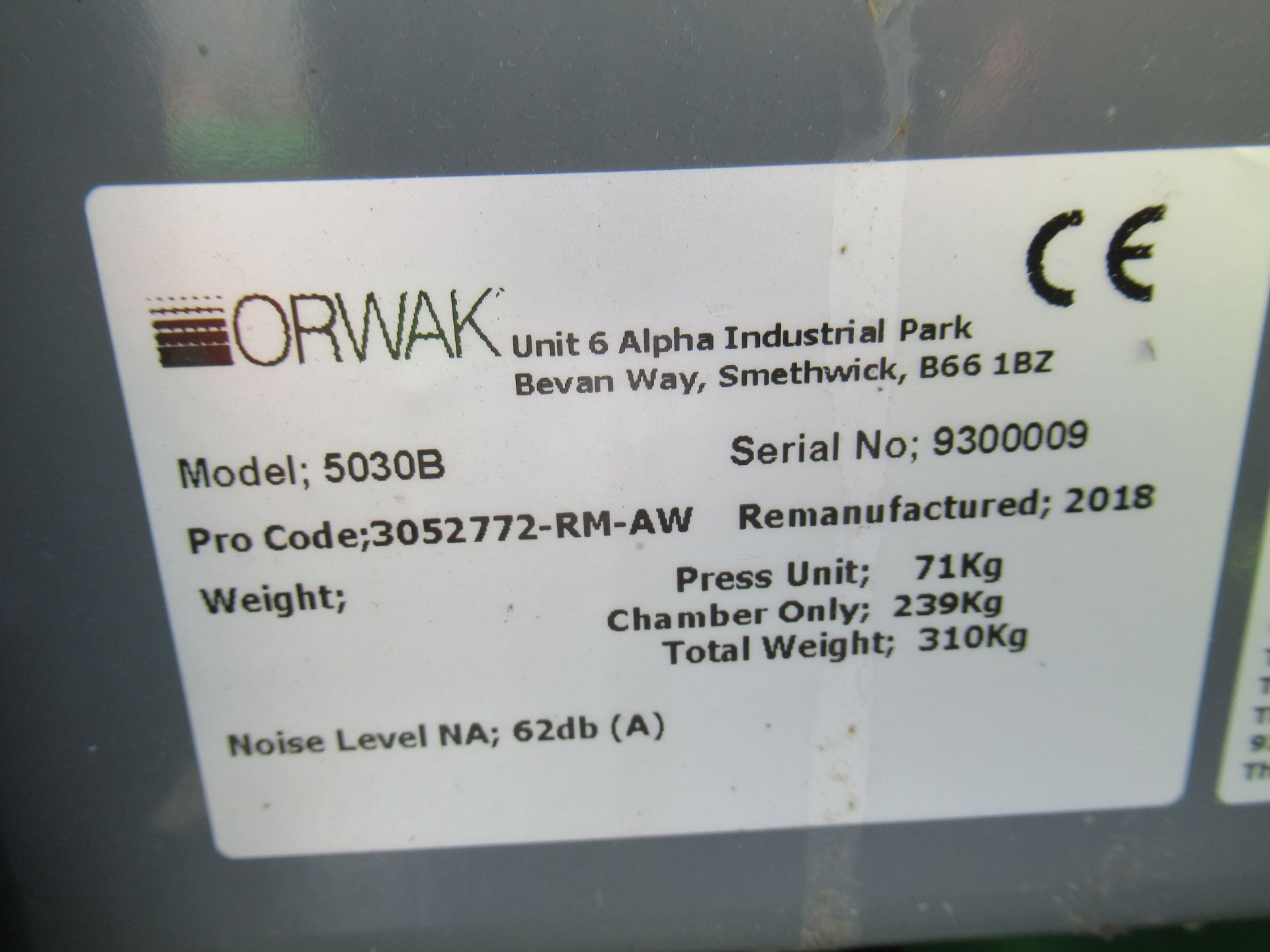 Orwak 5030B Compactor - Image 5 of 8