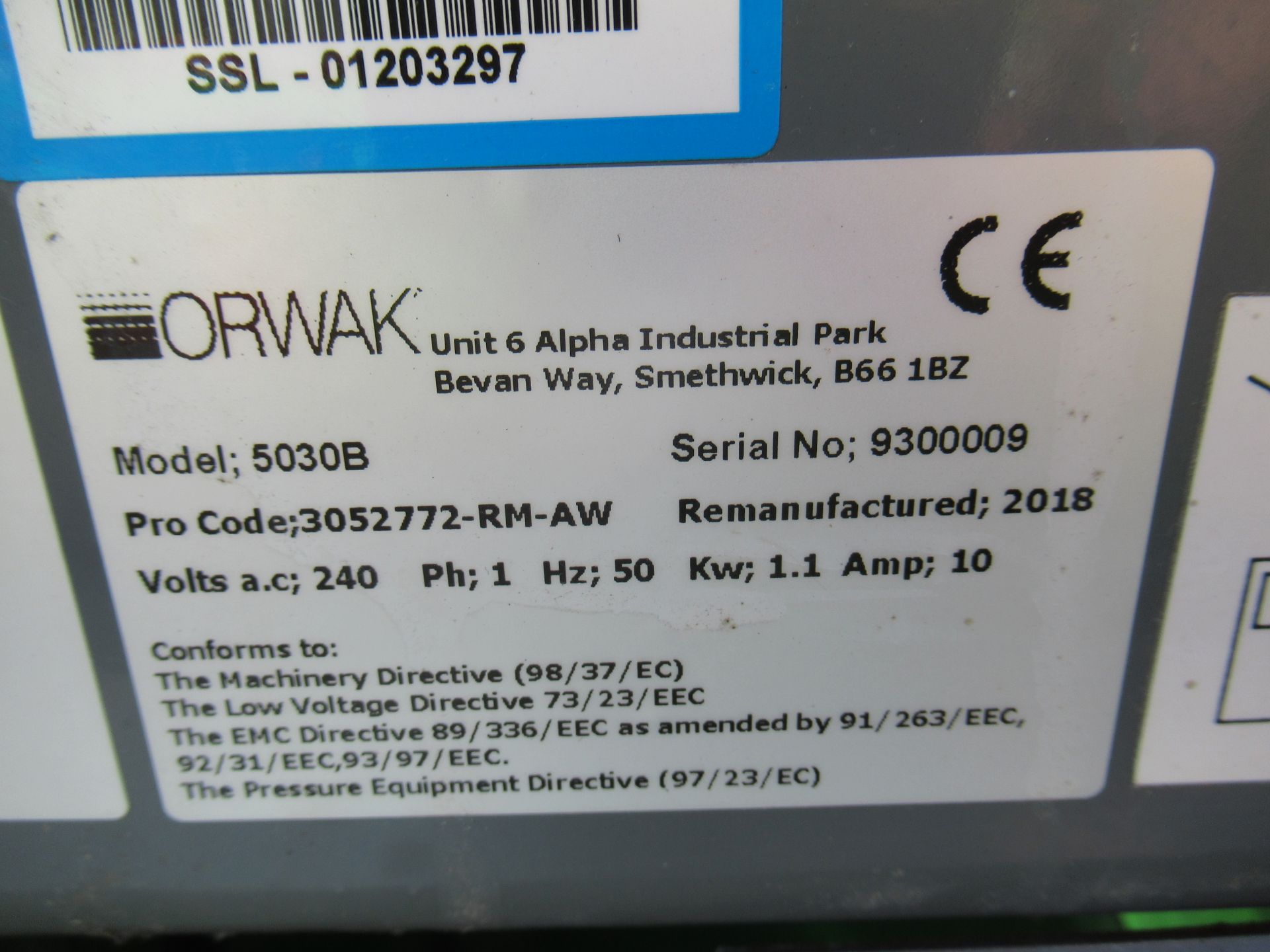 Orwak 5030B Compactor - Image 6 of 8