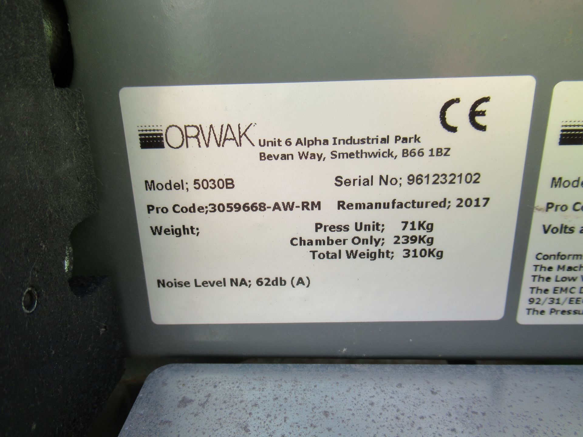 Orwak 5030B Compactor - Image 7 of 8