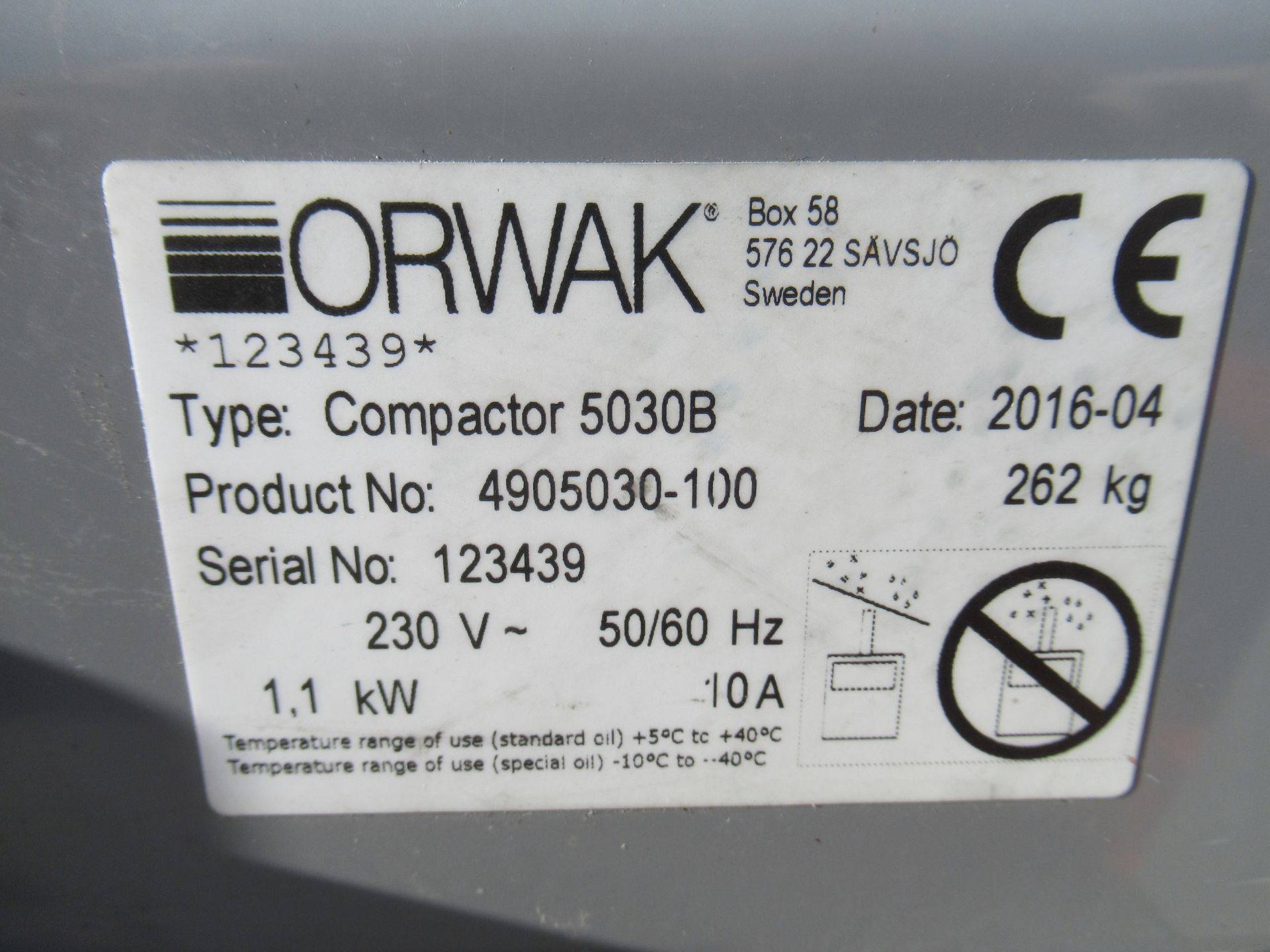 Orwak 5030B Compactor - Image 4 of 4