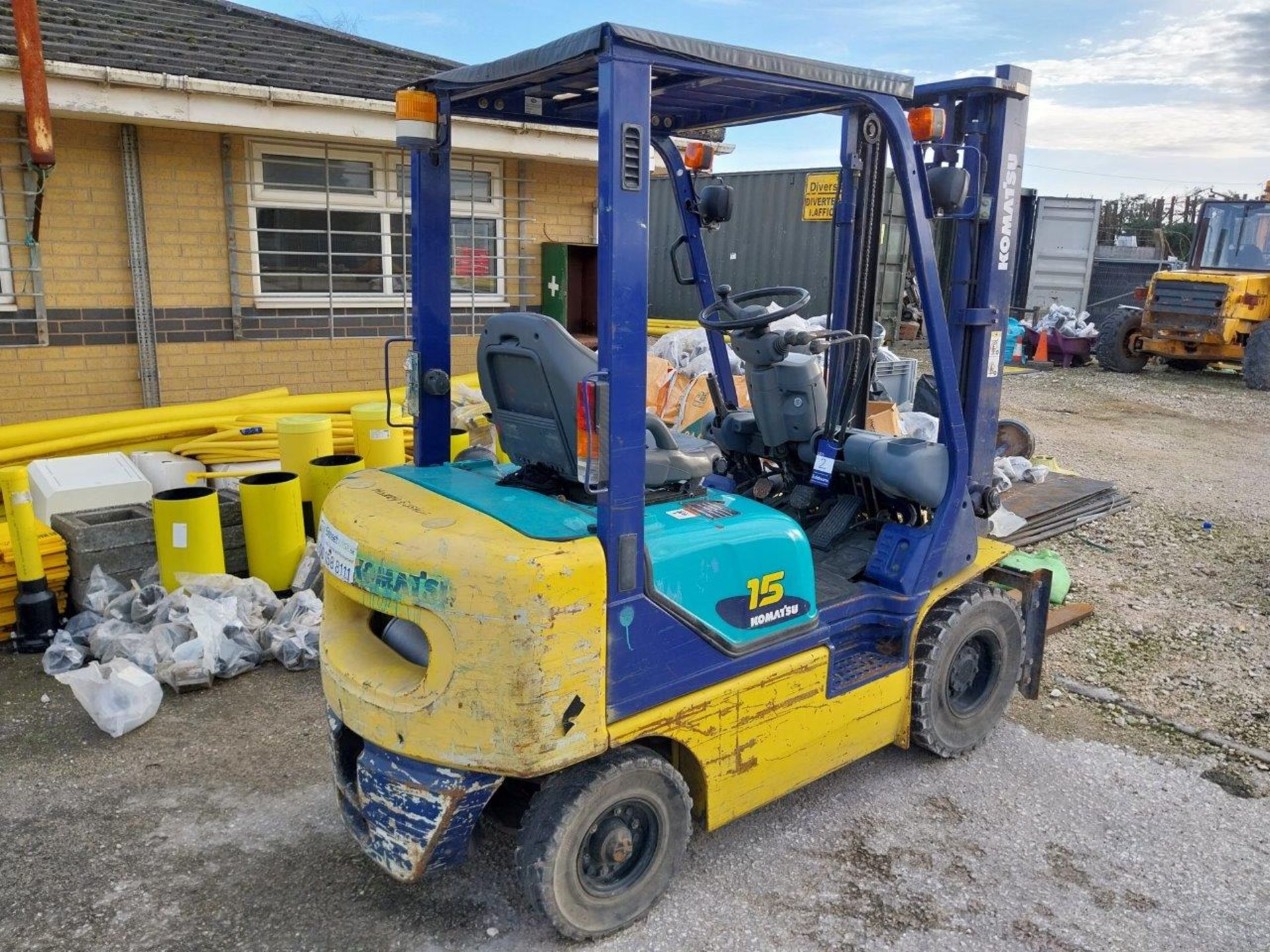 Komatsu FD15T-17 Forklift Truck, Rated Capacity 15 - Image 3 of 11