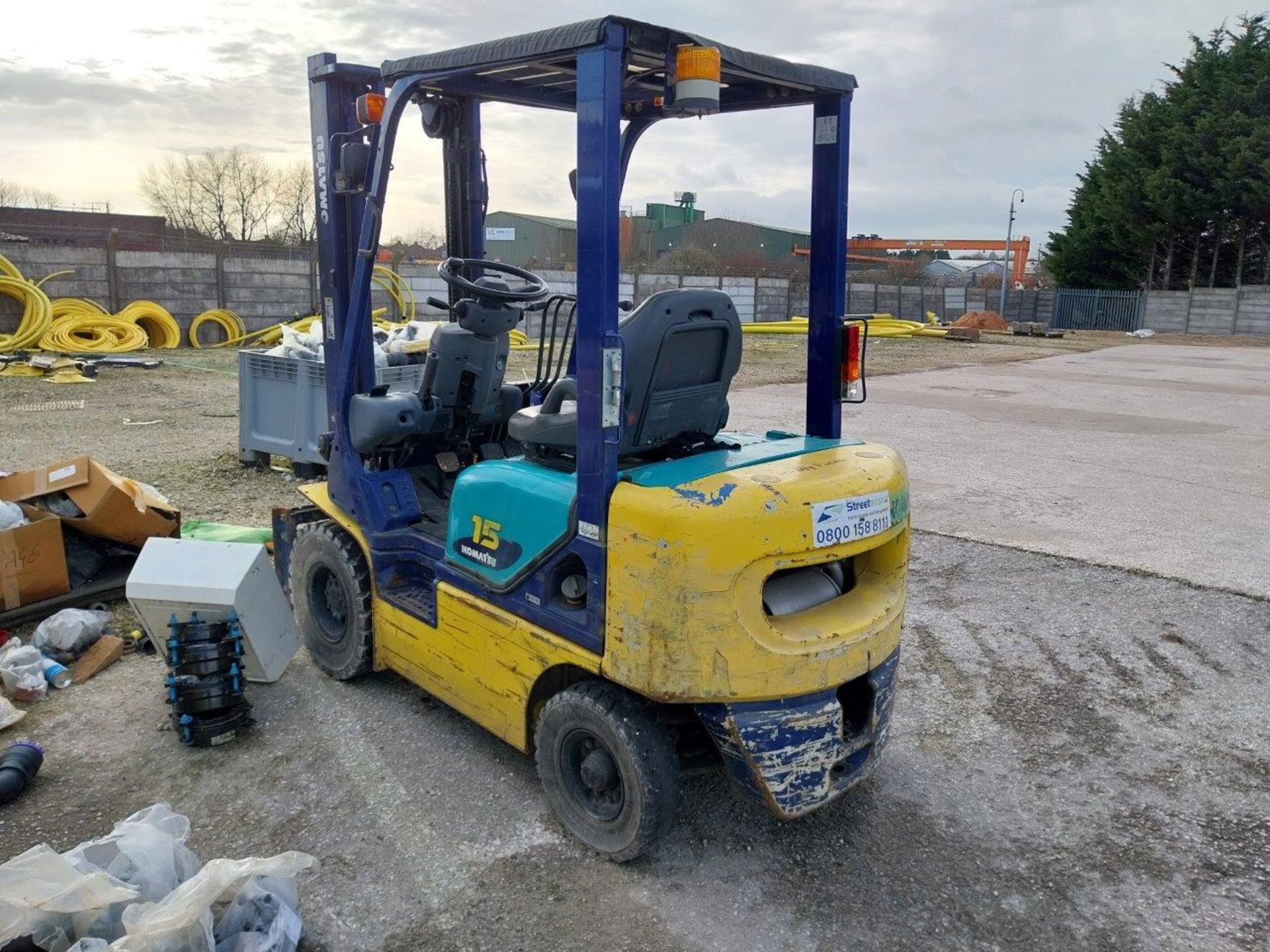 Komatsu FD15T-17 Forklift Truck, Rated Capacity 15 - Image 5 of 11