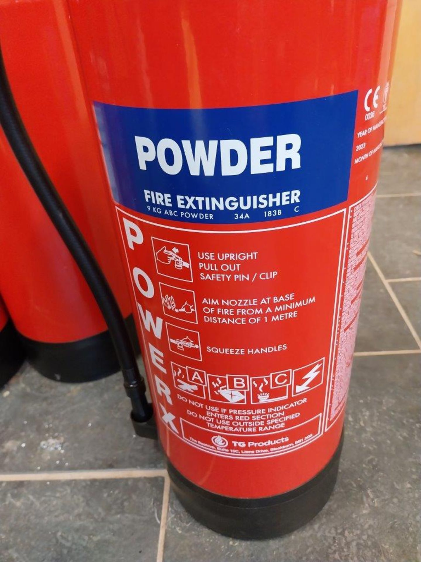 18 Powder Fire Extinguishers New 12/23 - Image 3 of 4