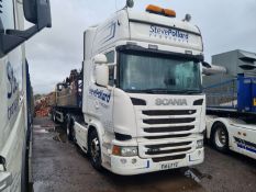 2015 Scania 6x2 R450 Triaxle Tractor Unit with Sleeper Cab, Reg No FN15 FYZ, MOT Expires 30 June 202