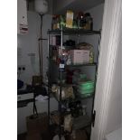 Loose Removable Contents of Storeroom inc. Wine Rack and CCTV recording equipment