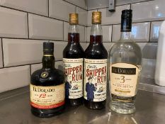 El Dorado 12-Year-Old Rum, El Dorado 3-Year-Old Rum & 2x Skipper Rum