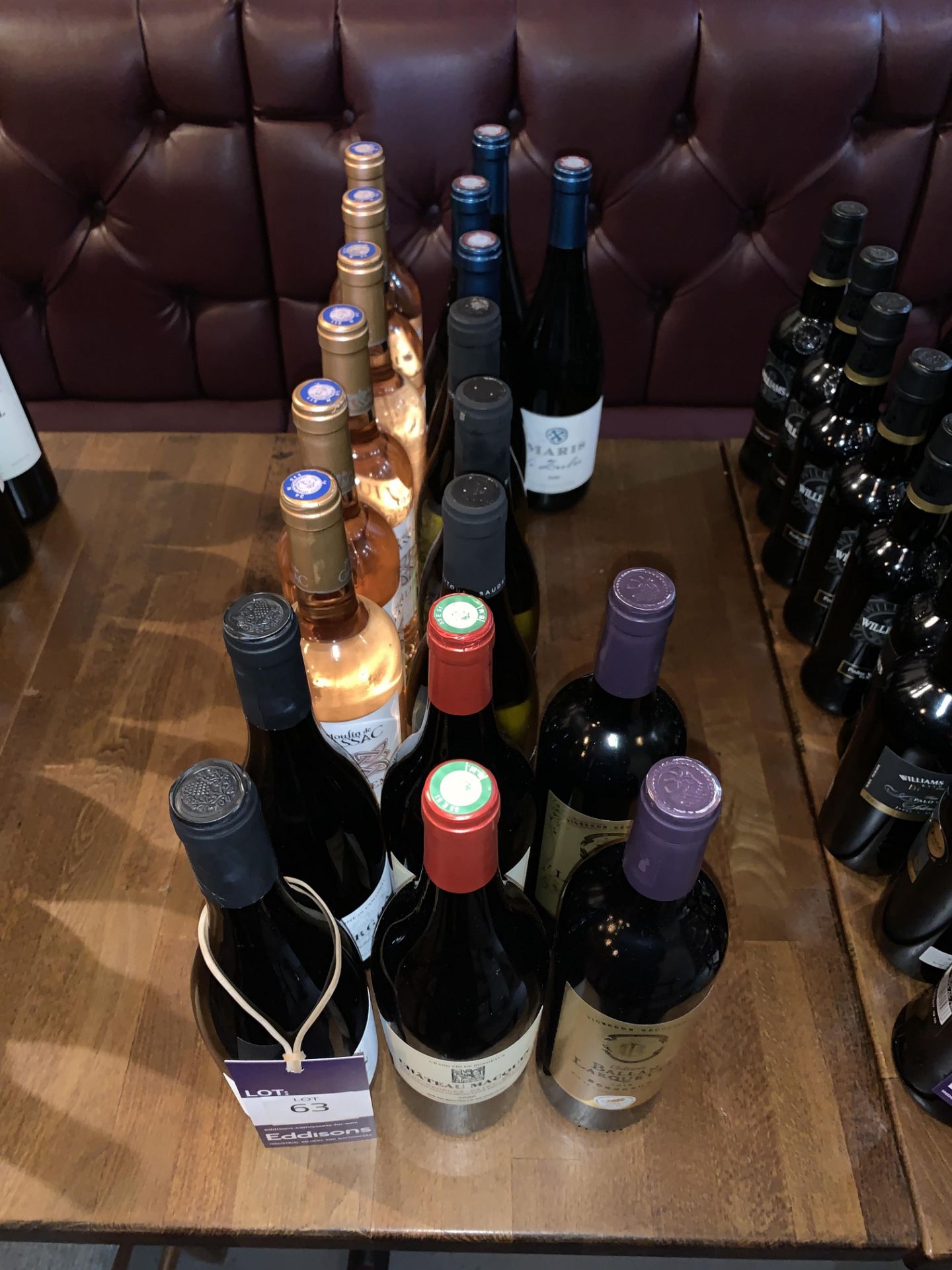19x Bottles of Assorted French Wine (Red and Rose)