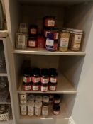 3x Shelves of Various Glass Jar Products - see photos