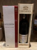 Boxed Bottle of Bollinger Special Cuvee Champagne and a Boxed Bottle of Taylor's Port