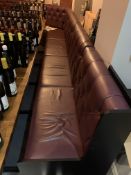 Banquette Seating with Button Back Design