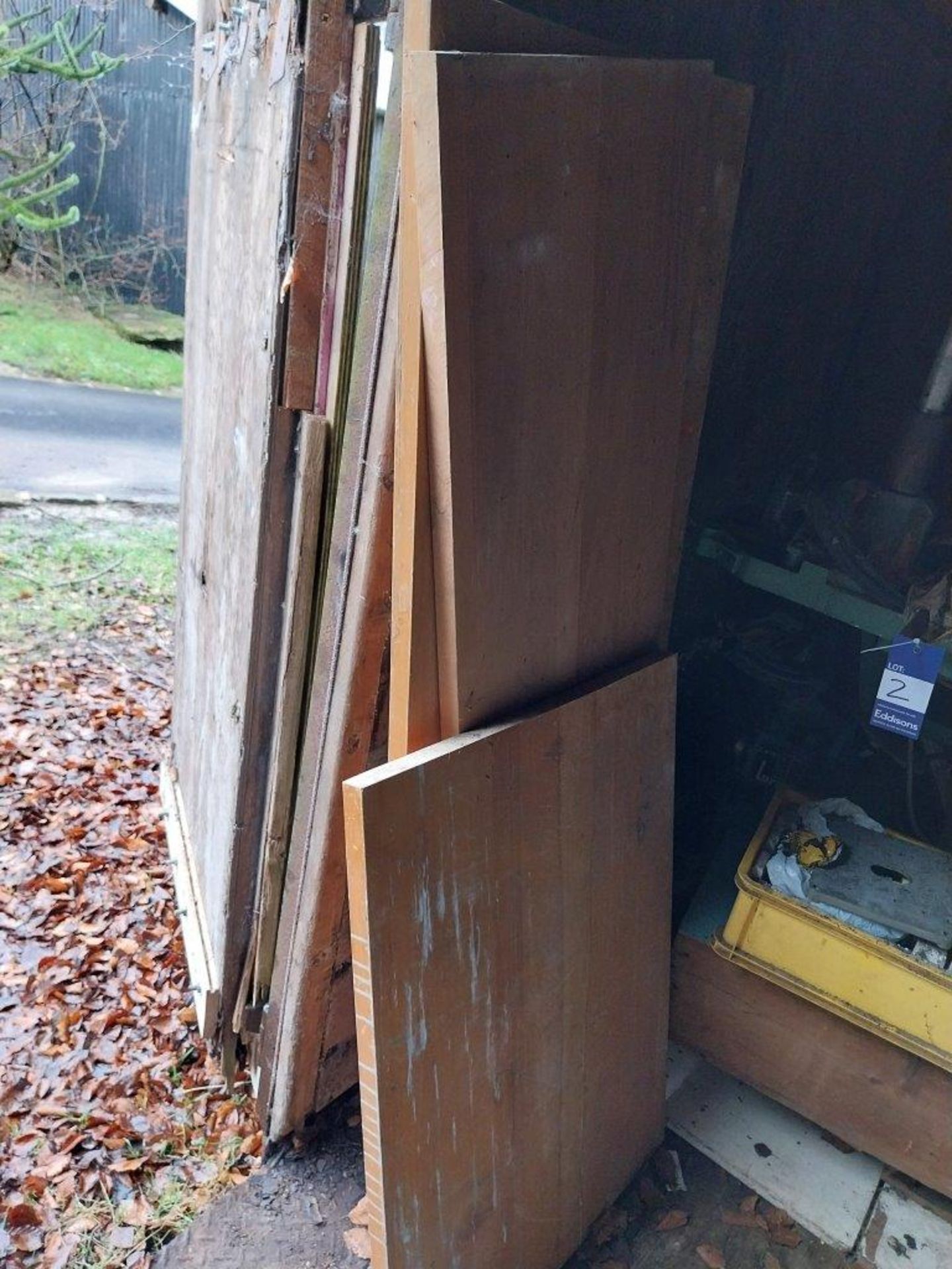 Small quantity of timber panels and doors - Image 2 of 2