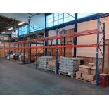 6 x Bays of Metal Racking Comprising of 7 x Uprights (Approx. 10ft 10” H) & 24 x Cross Beams (