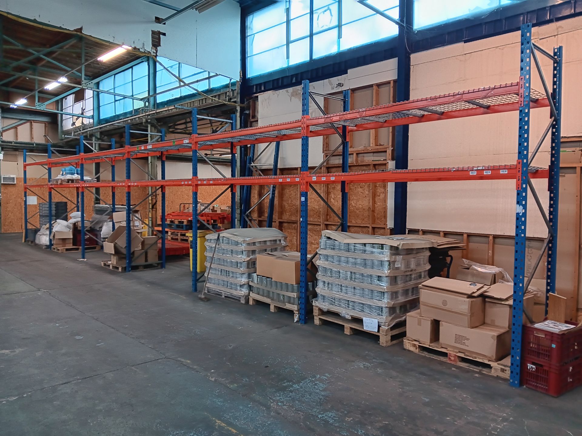 6 x Bays of Metal Racking Comprising of 7 x Uprights (Approx. 10ft 10” H) & 24 x Cross Beams (