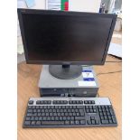 HP Compaq Core 2 Duo Computer with Monitor & Keyboard – 2.6GHZ Processor, 4096MB Ram & 80GB Hard