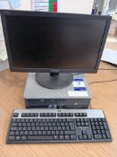 HP Compaq Core 2 Duo Computer with Monitor & Keyboard – 2.6GHZ Processor, 4096MB Ram & 80GB Hard