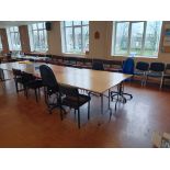 41 x Assorted Chairs & 8 x Assorted Tables (Not Contents)
