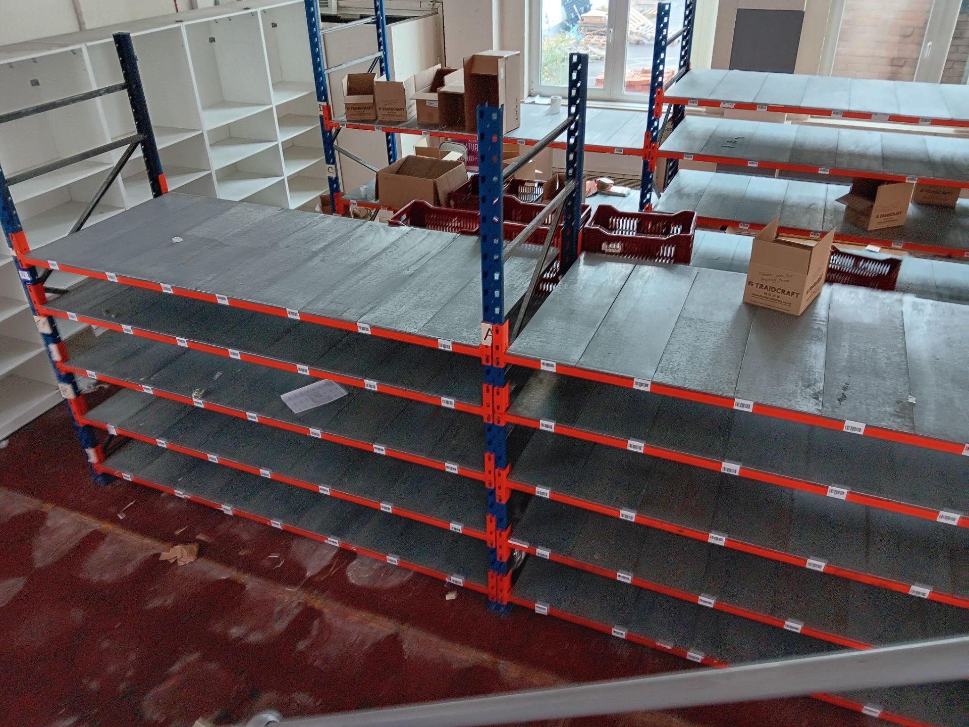 6 x Bays of Metal Racking Comprising of 8 x Uprights (Approx. 8ft 4” H) & 50 x Cross Beams (Buyer to - Image 2 of 4