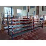 6 x Bays of Metal Racking Comprising of 8 x Uprights (Approx. 8ft 4” H) & 50 x Cross Beams (Buyer to