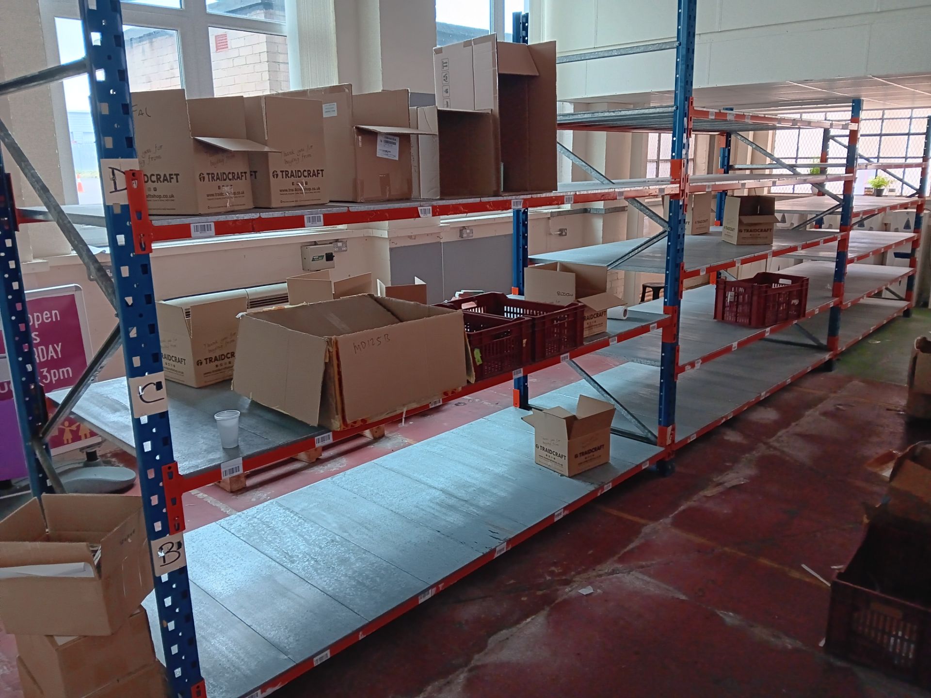 6 x Bays of Metal Racking Comprising of 8 x Uprights (Approx. 8ft 4” H) & 50 x Cross Beams (Buyer to - Image 4 of 4