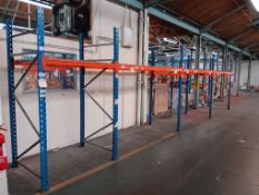 11.5 Bays of Metal Racking Comprising of 15 x Uprights (Approx. 8ft 4” H) & 38 x Cross Beams (