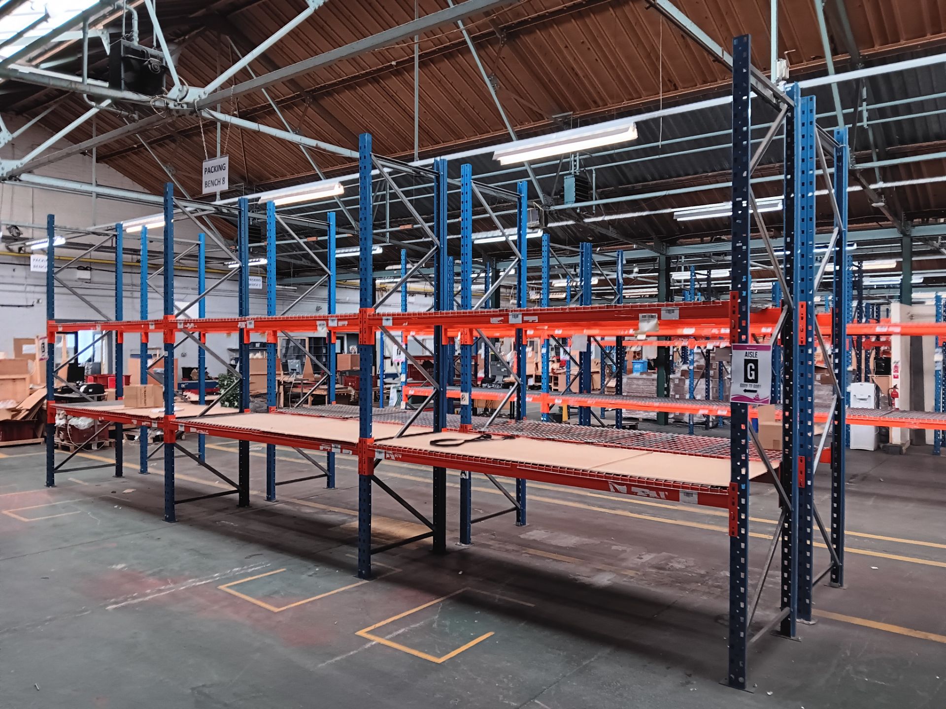 10 x Bays of Metal Racking Comprising of 15 x Uprights (Approx. 10ft 10” H) & 32 x Cross Beams ( - Image 5 of 5