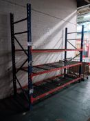 Bay of Metal Boltless Racking Comprising of 2 x Uprights (Approx. 8ft 4” H) & 6 x Cross Beams (Buyer