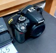 Nikon D3100 with strap and batter charger