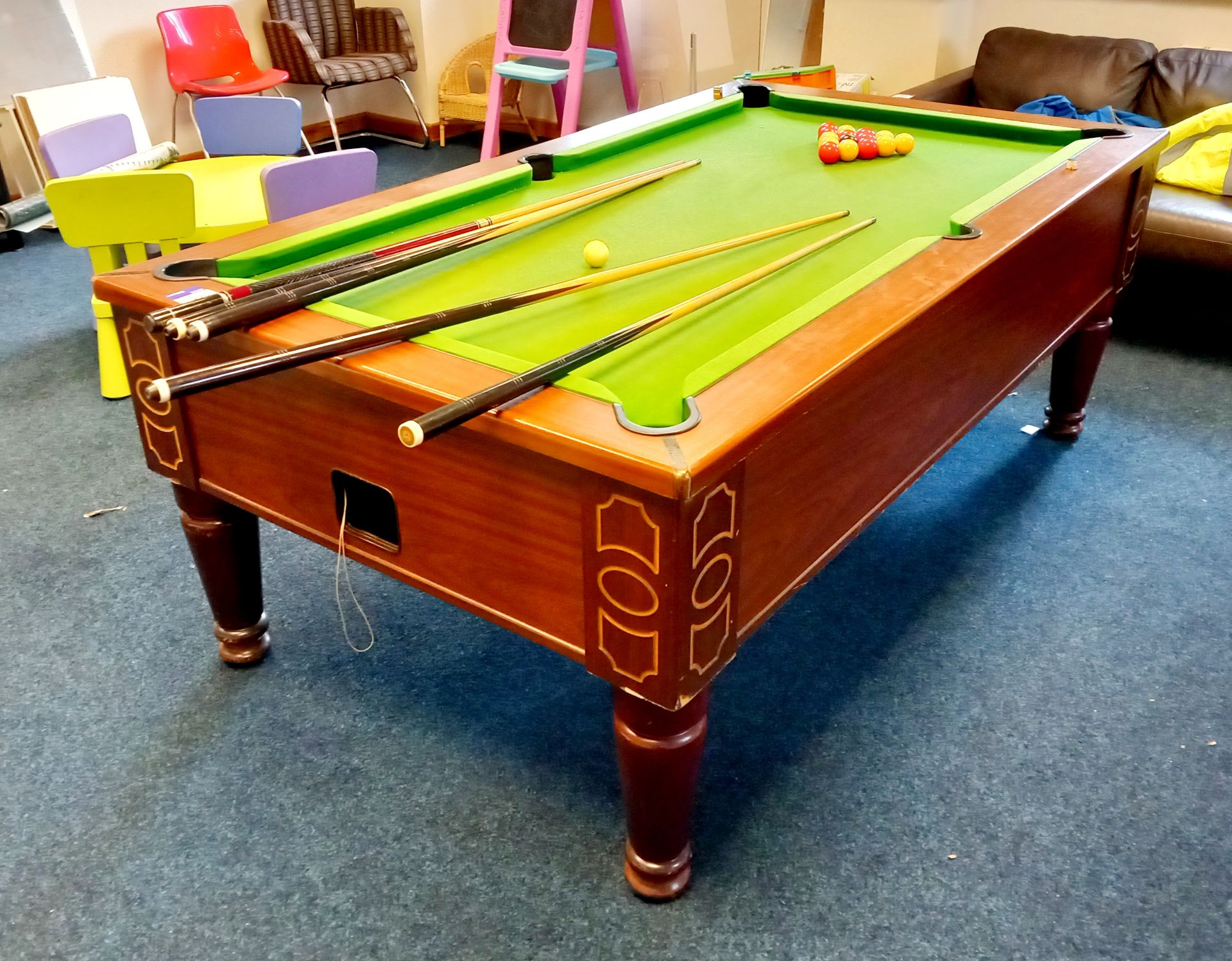 Ascot slate bed pool table (located on first floor) - Image 2 of 2