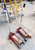 2 x Sealey 3 Ton Trolley Jacks