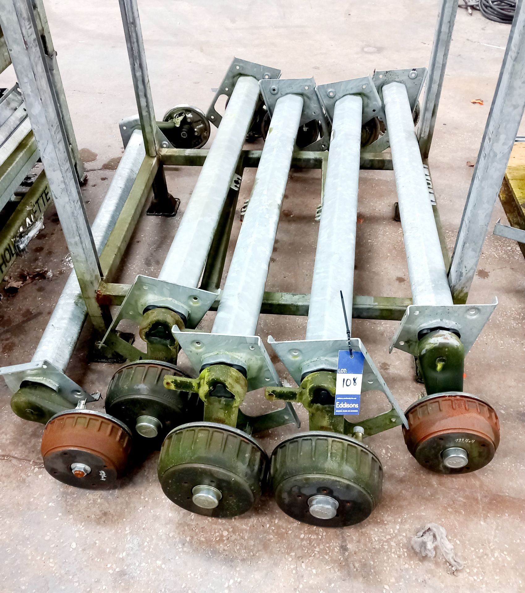 5 x Trailer axles