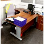 Office furniture to include oak effect cantilever