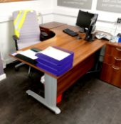 Office furniture to include oak effect cantilever