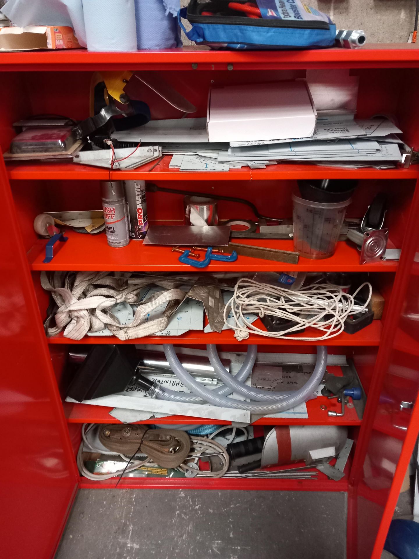 Steel cabinet and contents (purchaser to remove contents) - Image 2 of 2