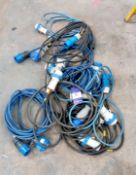 Quantity of electrical extension leads