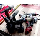 Quantity of pneumatic rivet guns and various pneumatic tools