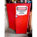 Flammable liquid cabinet and contents (purchaser to remove all contents)