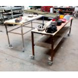 2 x Various mobile workbenches (1750x680) (2500x620)