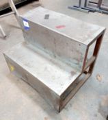 Fabricated 2 step steel platform