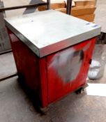 Mobile steel cabinet