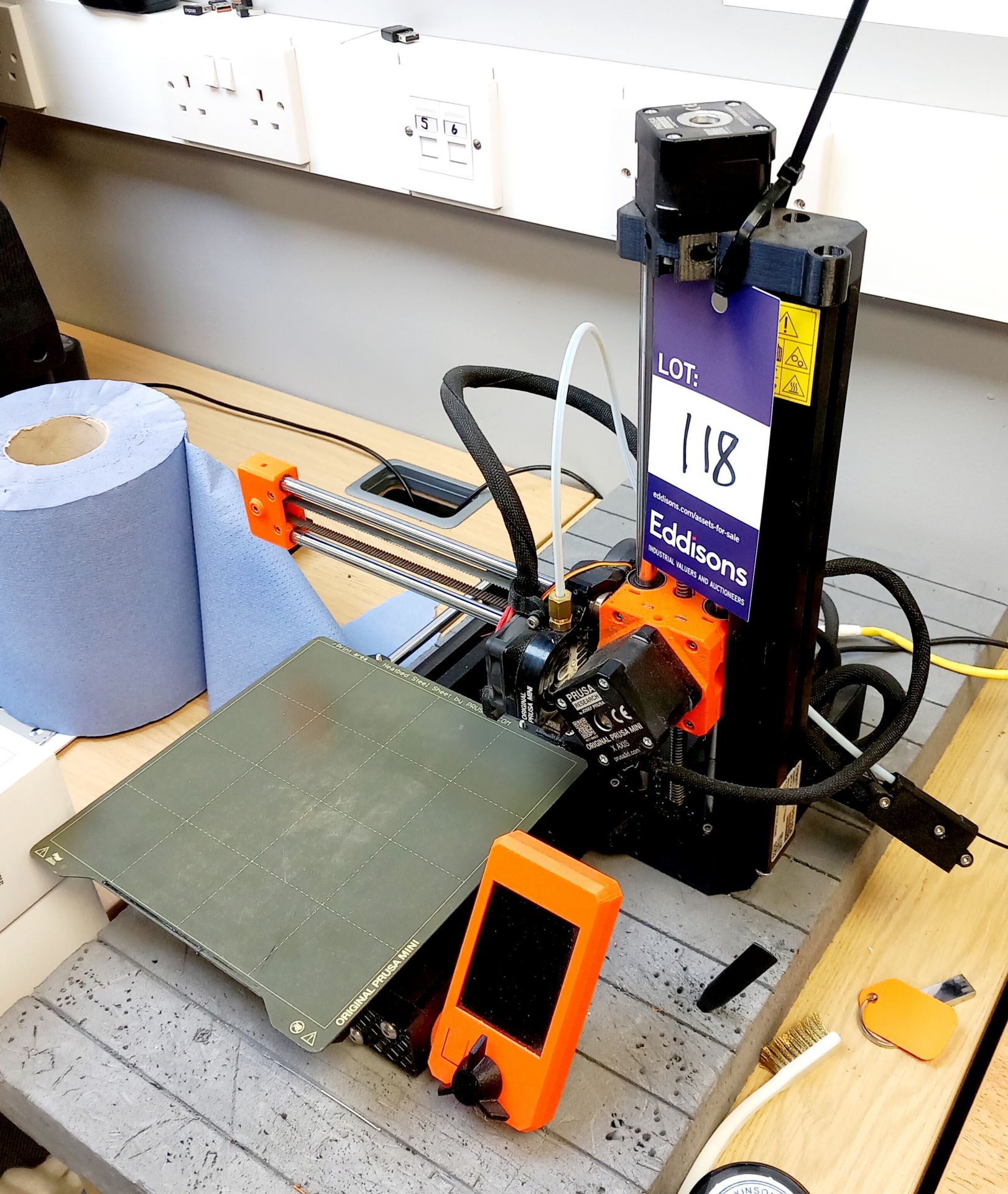 Original Prusa Mini 3D printer with quantity of various 3D filament
