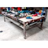 Fabricated mobile welding table (3000x1500)