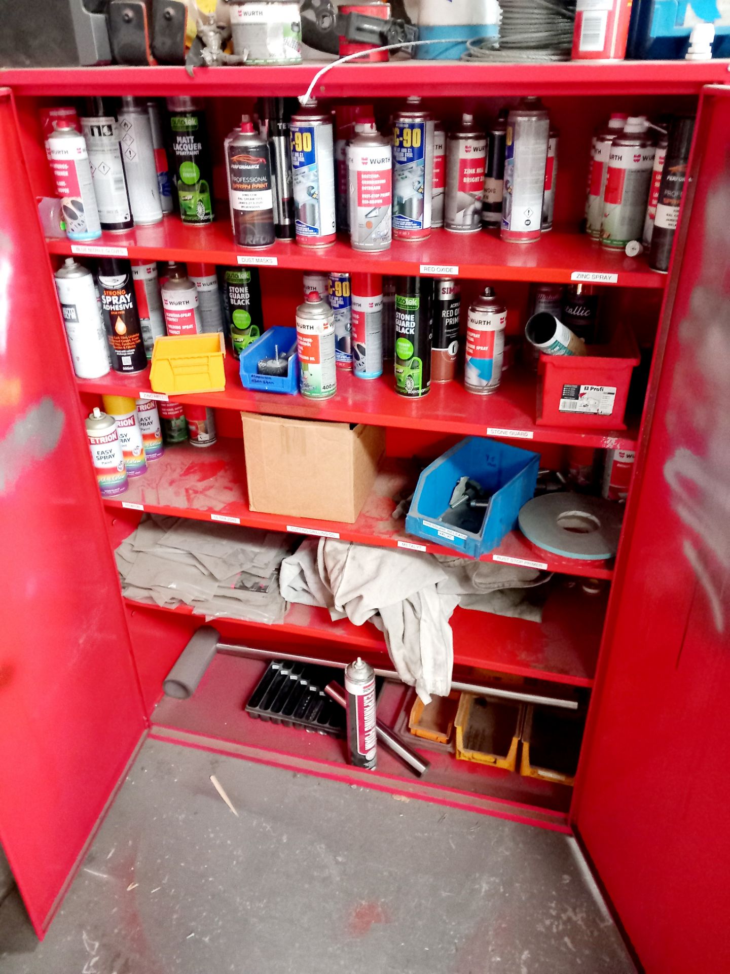 Flammable liquid cabinet and contents (purchaser to remove all contents) - Image 2 of 2