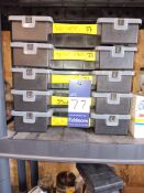 6 x containers - A4 stainless steel screws, washers, nuts & machine screws
