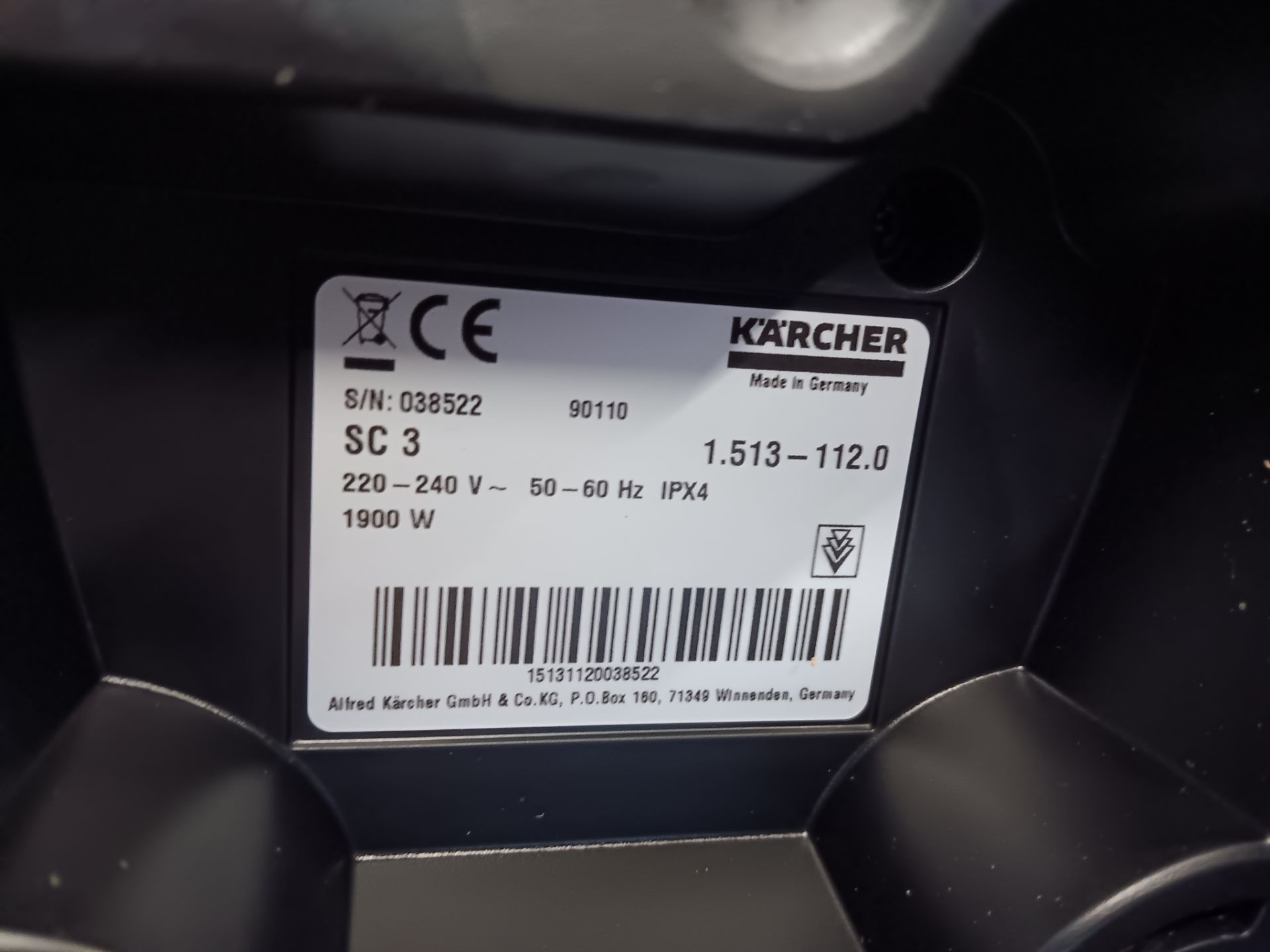 Karcher SC3 Steamer - Image 3 of 4