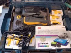 Mirka AOS-B 130NV 10.8v paint repair kit with charger and 2 x 2.5ah Batteries (in Bosch box)